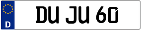 Truck License Plate